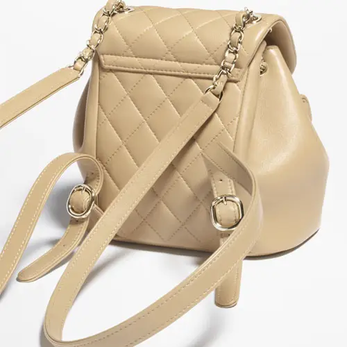 Chanel Small Backpack Dark Beige