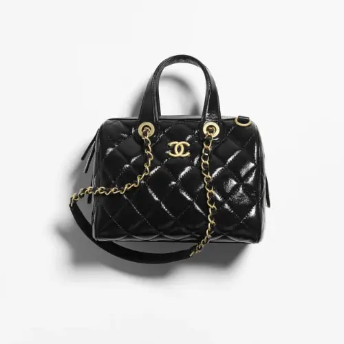 Chanel Small Bowling Bag Black