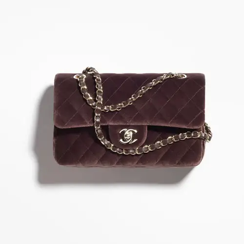 Chanel Small Classic Handbag Dark Brown