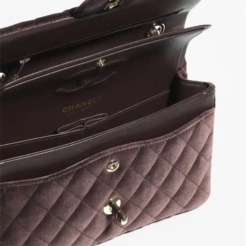 Chanel Small Classic Handbag Dark Brown