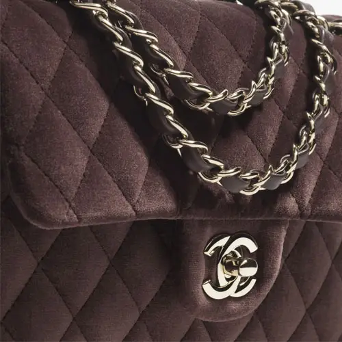 Chanel Small Classic Handbag Dark Brown