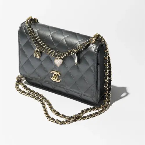 Chanel Wallet On Chain Black
