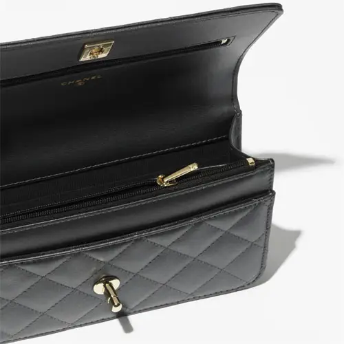 Chanel Wallet On Chain Black