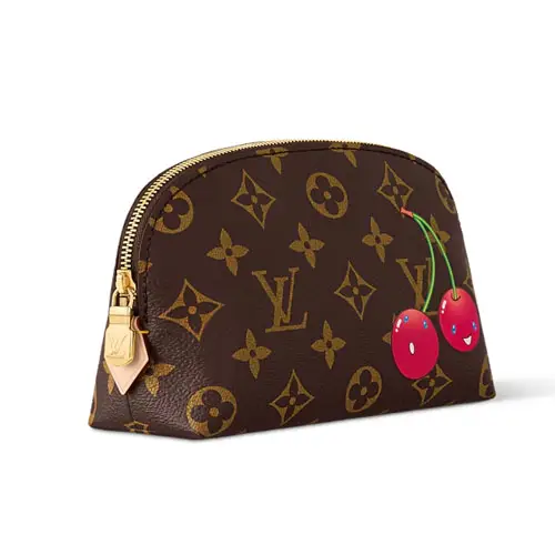 M13766  LV x TM Cosmetic Pouch PM Cherry