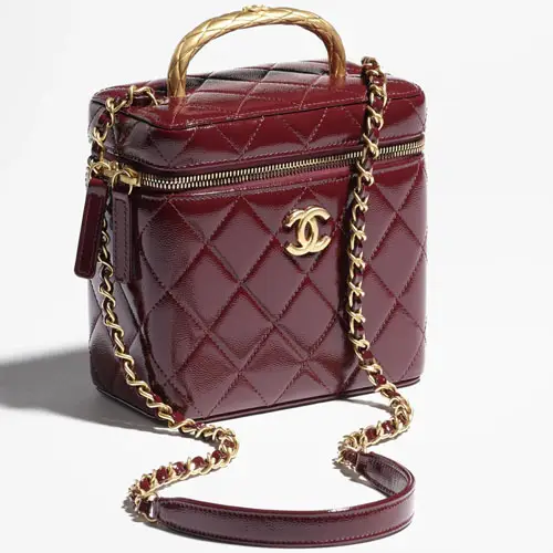 Small Vanity Case Burgundy