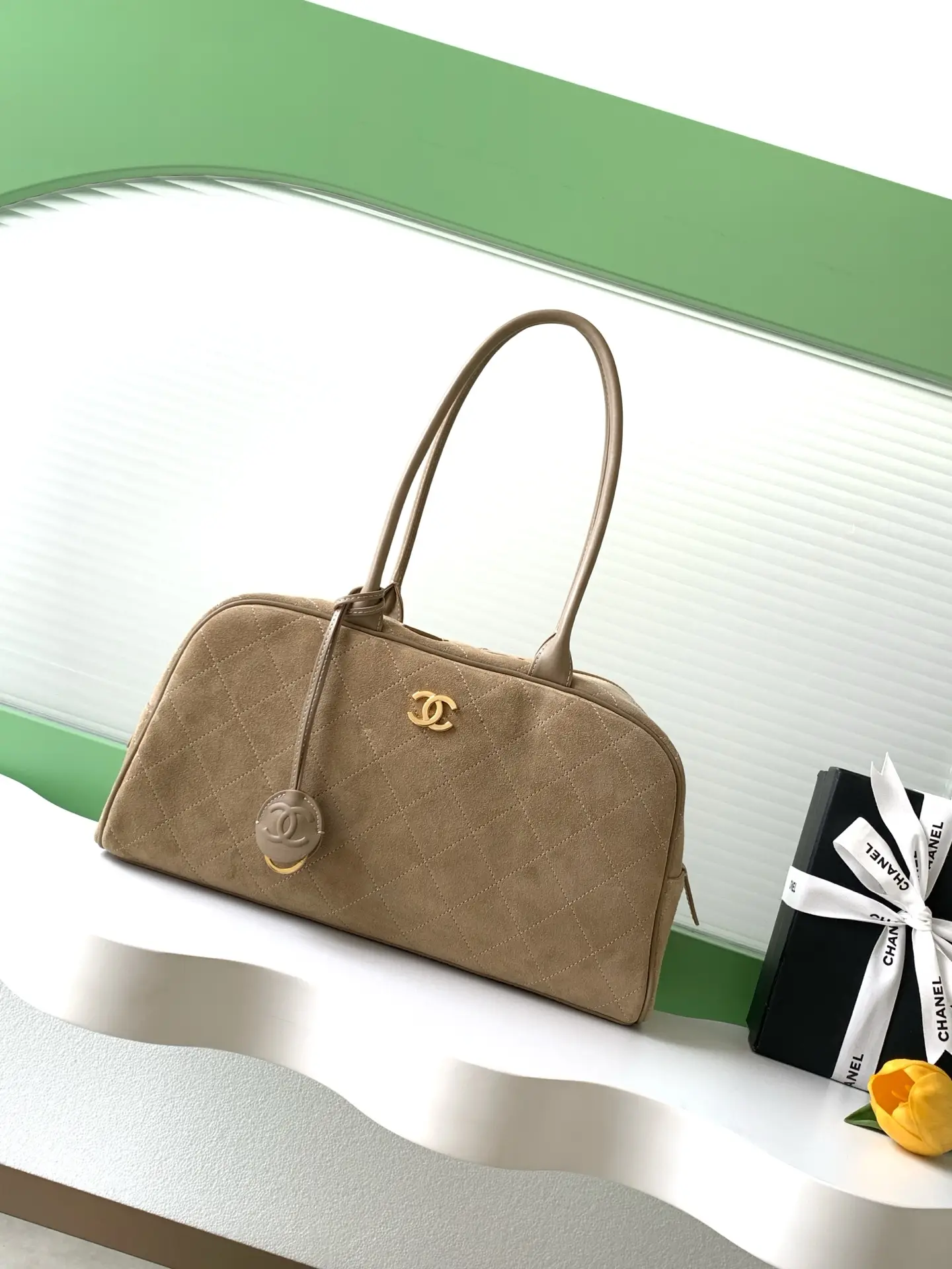 Chanel Bowling Bag AS6211 Dark Camel