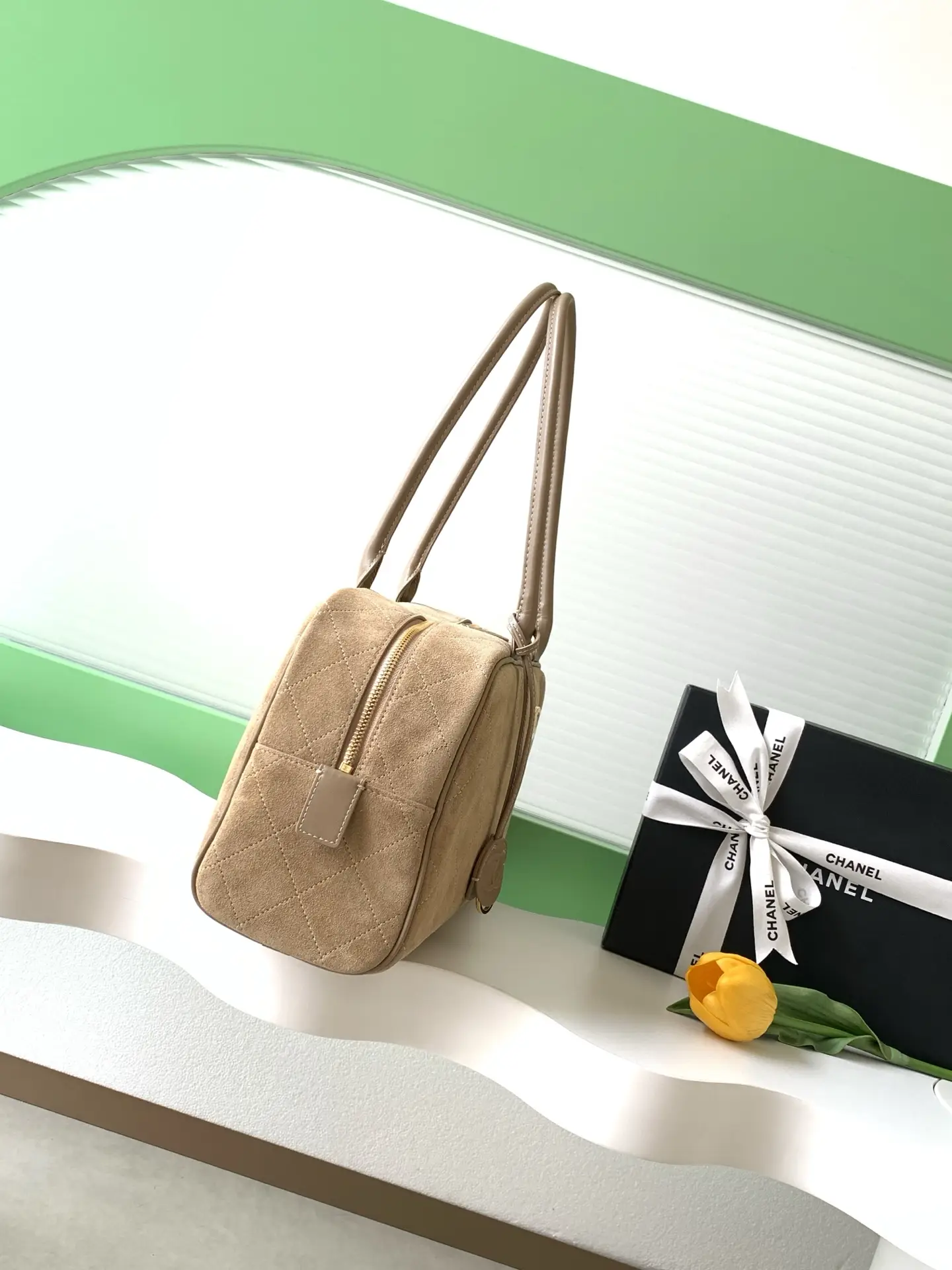 Chanel Bowling Bag AS6211 Dark Camel