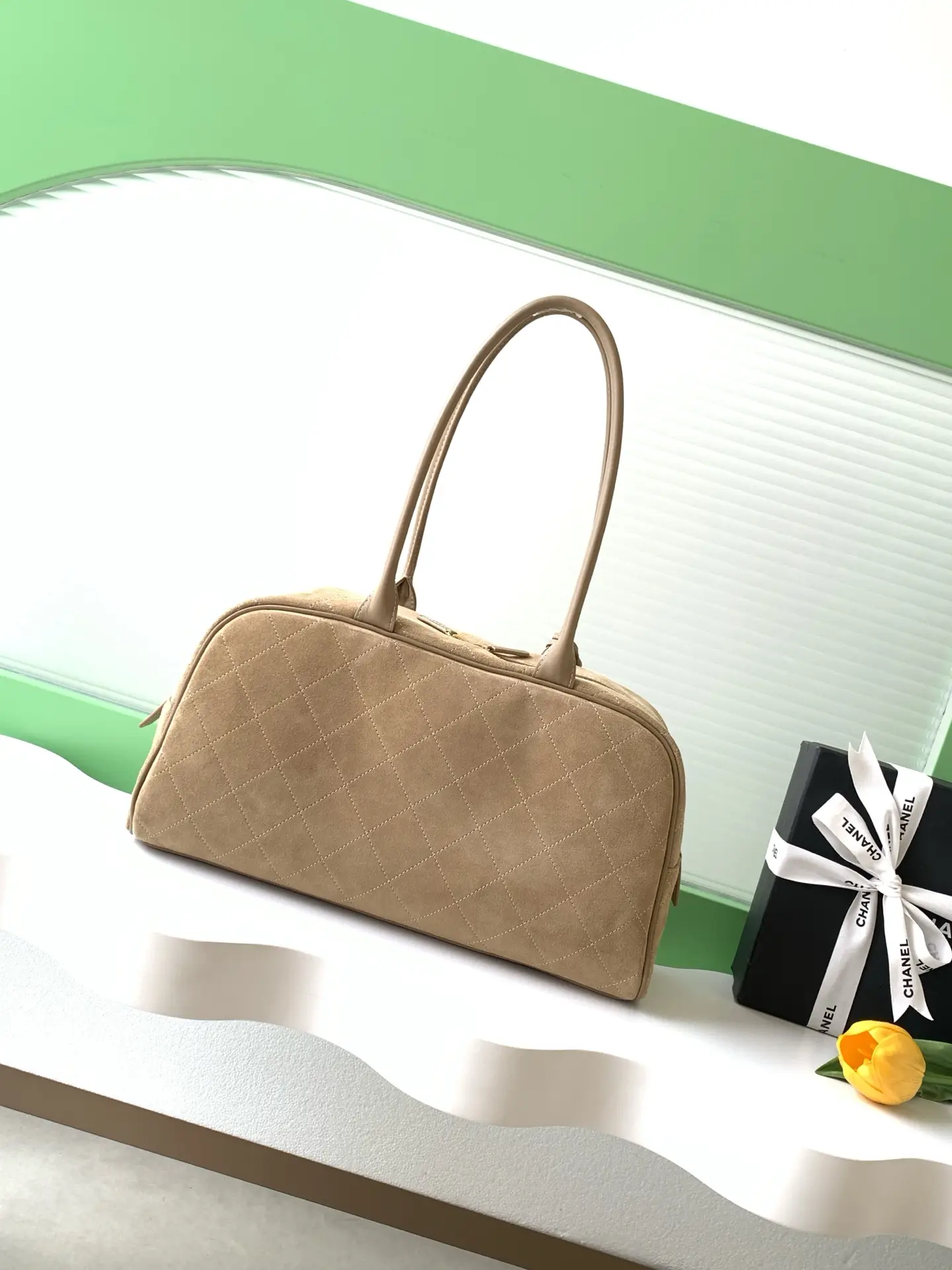 Chanel Bowling Bag AS6211 Dark Camel