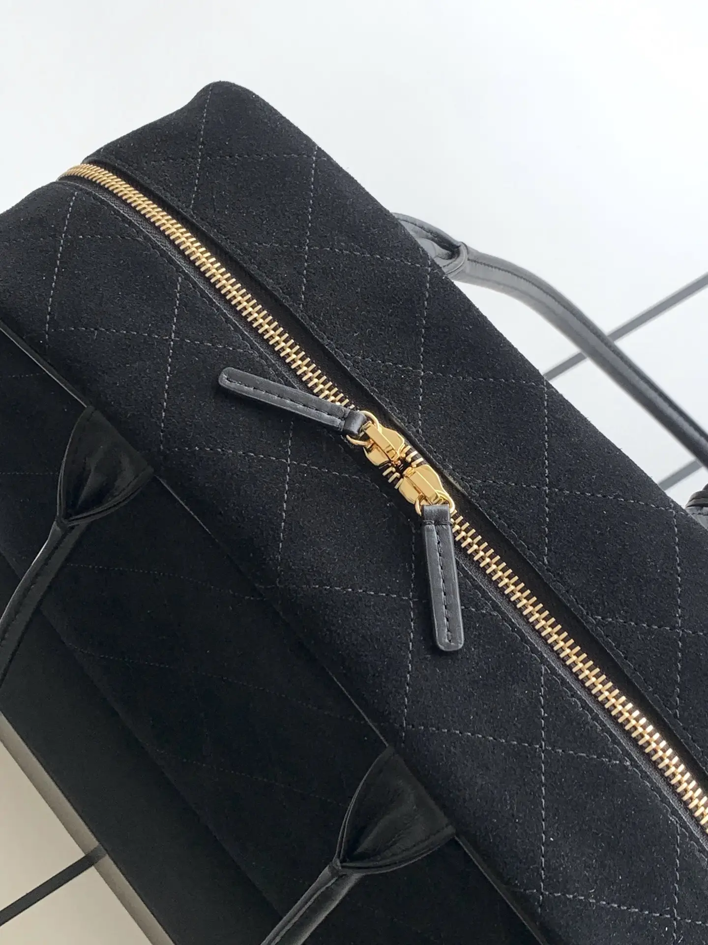 Chanel Bowling Bag AS6211 Black Suede