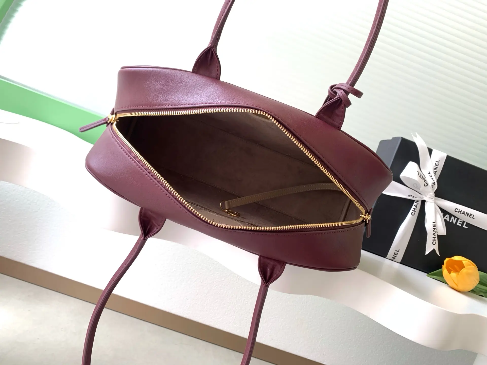 Chanel Bowling Bag AS6211 Burgundy