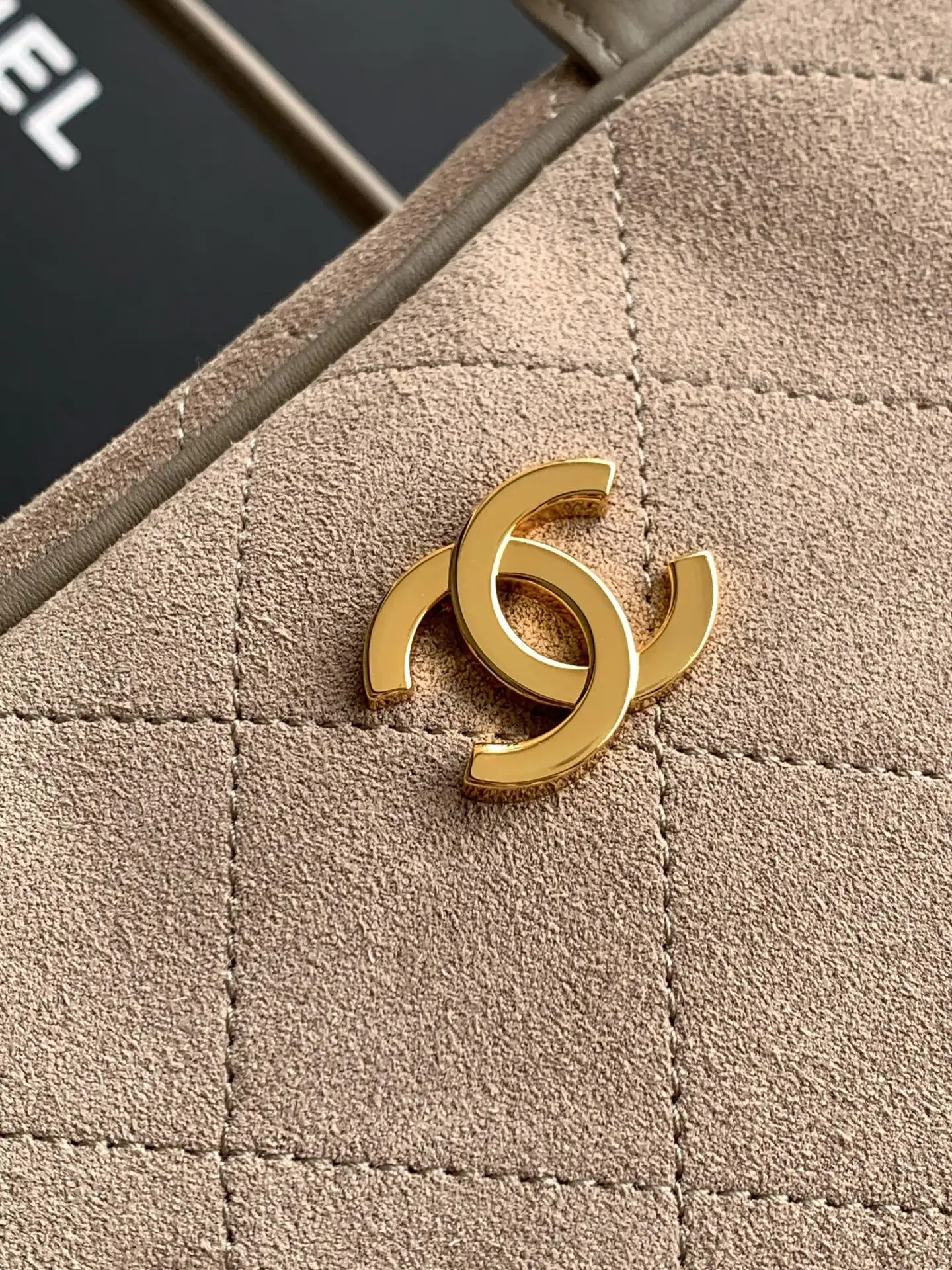 Chanel Bowling Bag AS6211 Dark Grey Suede