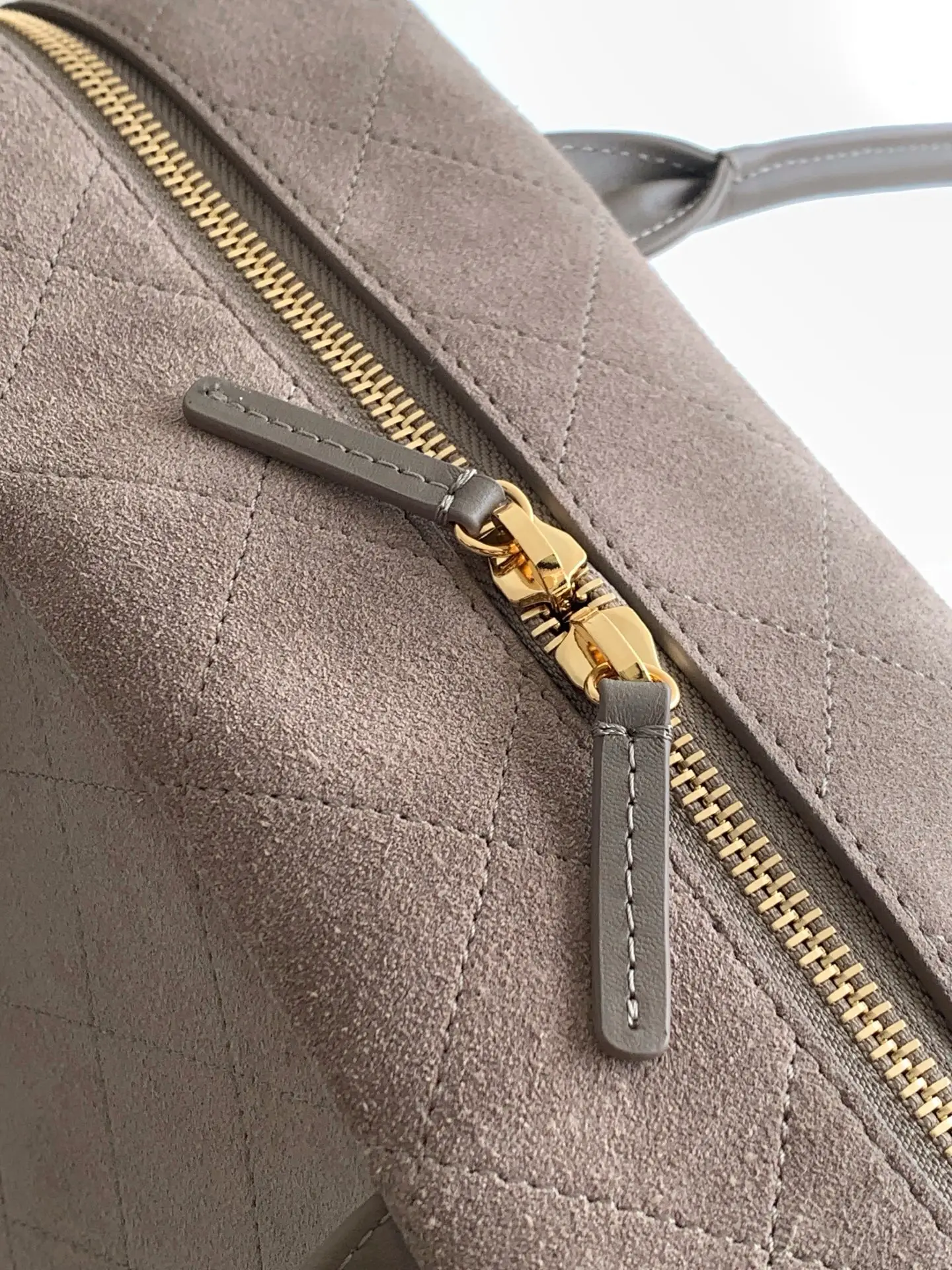 Chanel Bowling Bag AS6211 Dark Grey Suede
