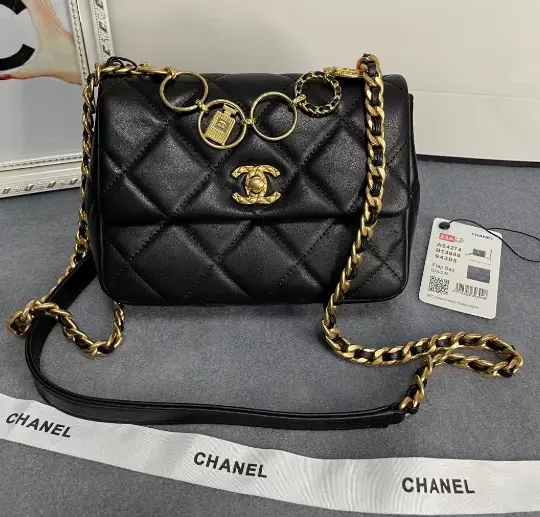 Replica bags Chanel23B Gold Coin Flap Bag | Autumn/Winter AS4274