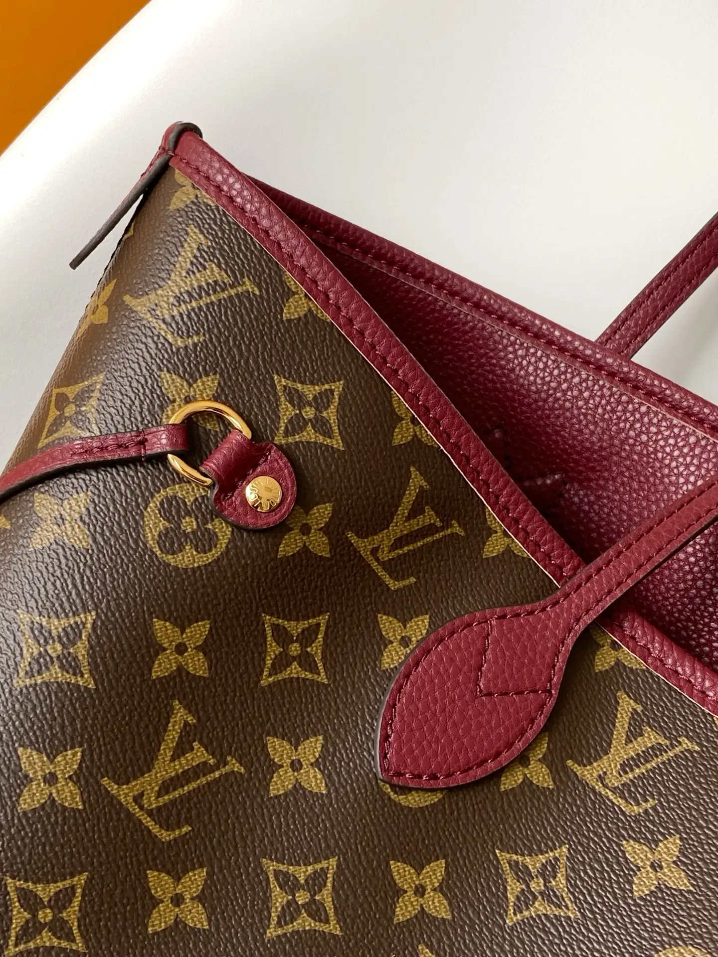 Louis Vuitton M25663 Neverfull Inside Out MM Burgundy