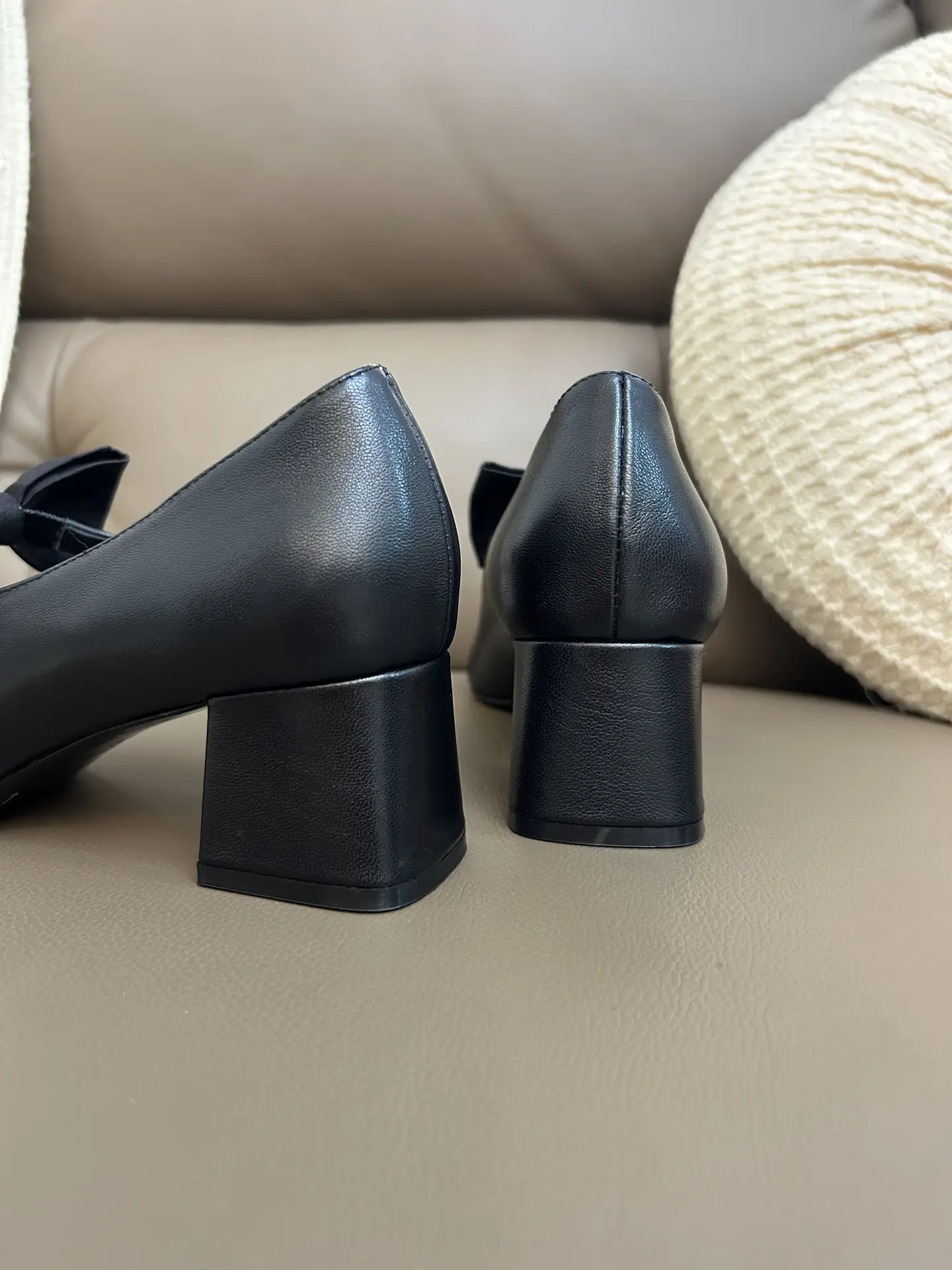 Chanel Bow Mary Jane Shoes Black