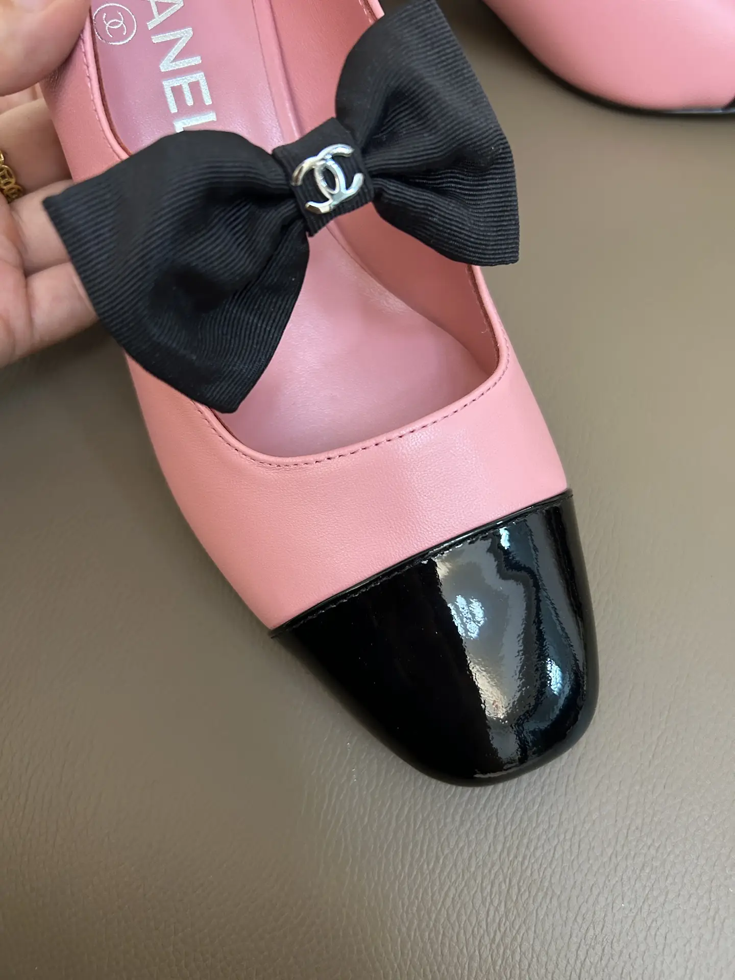 Chanel Bow Mary Jane Shoes Pink