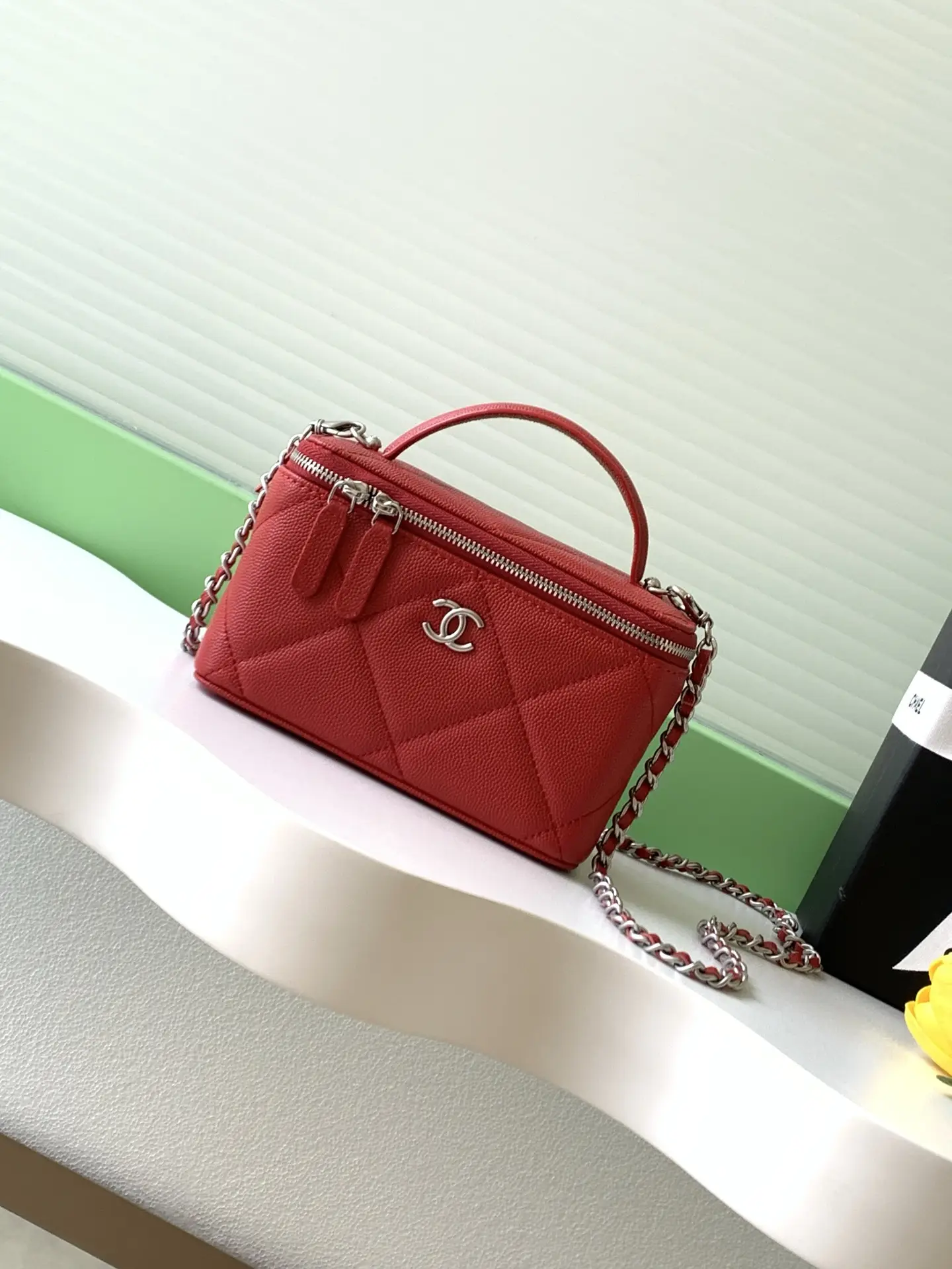 Chanel Chain Vanity Case AP4933 Red