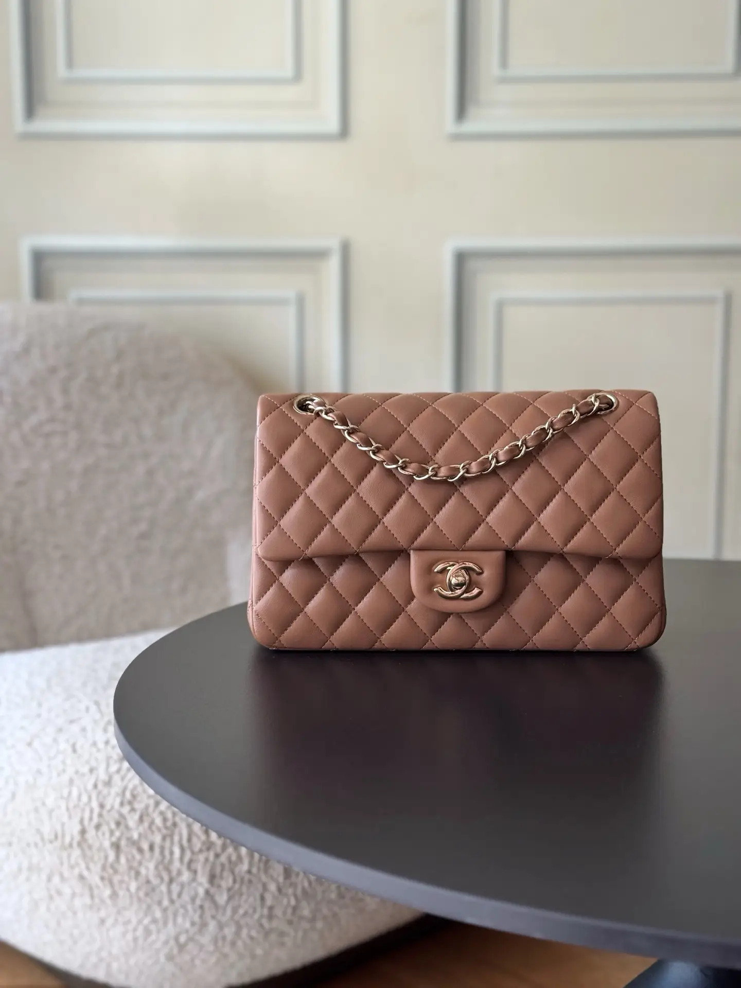 Chanel Classic Flap Bag Brown