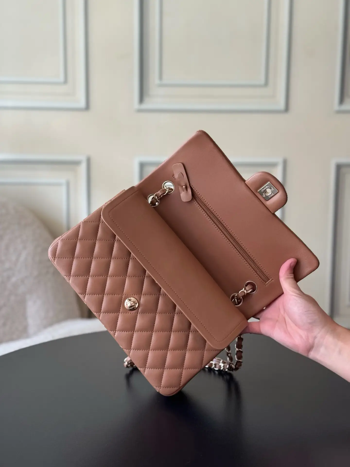 Chanel Classic Flap Bag Brown