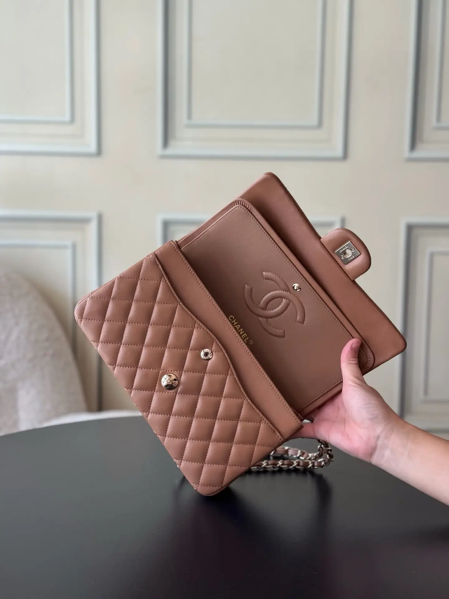 Chanel Classic Flap Bag Brown