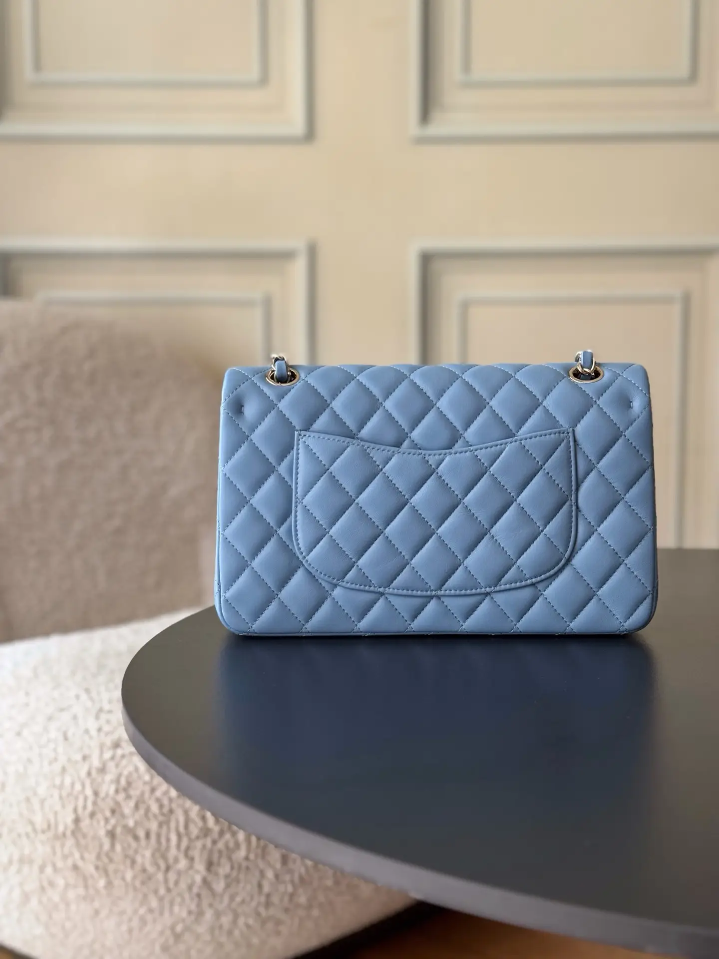 Chanel Classic Flap Bag Dusty Blue