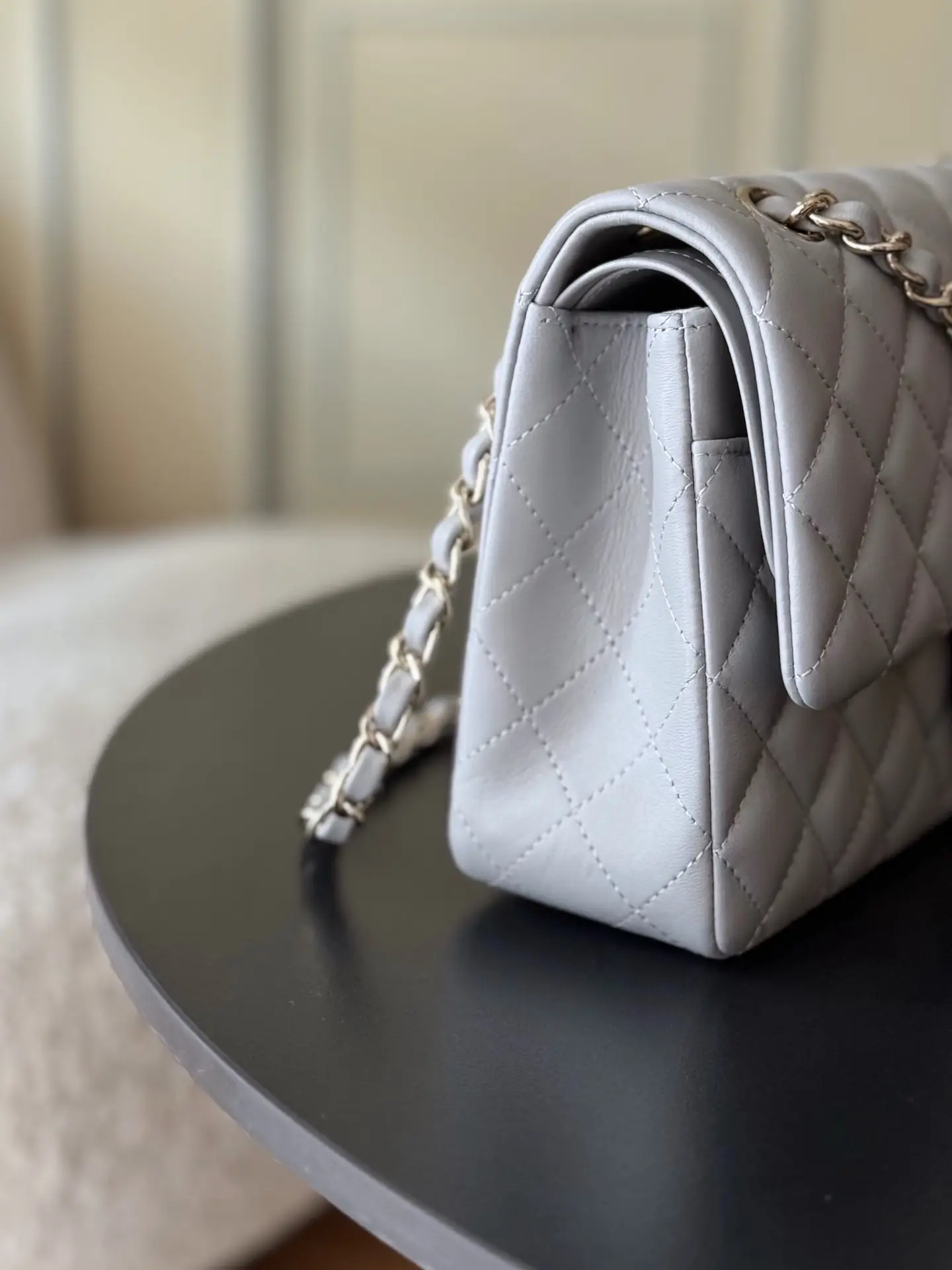 Chanel Classic Flap Bag Gray