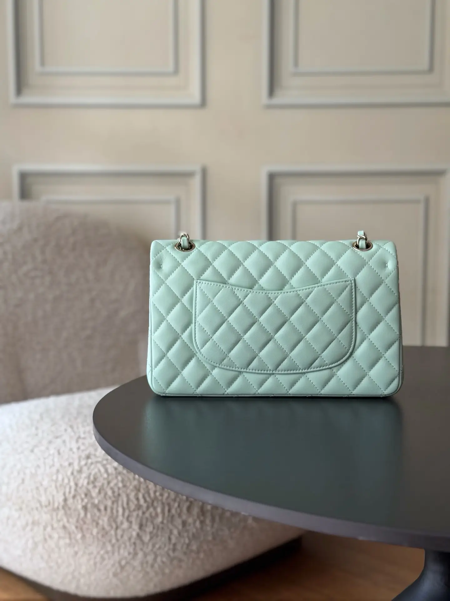 Chanel Classic Flap Bag Mint Green