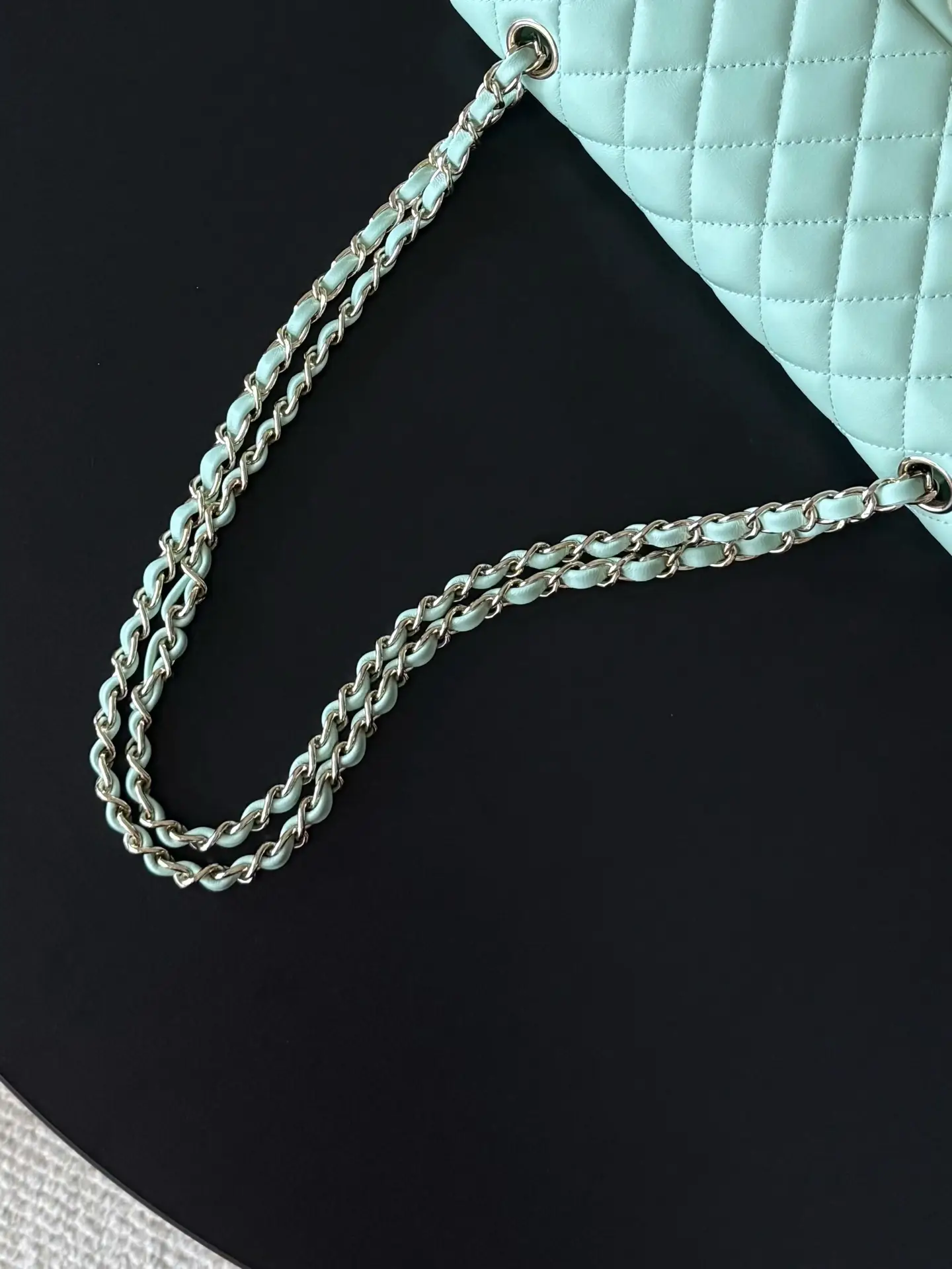 Chanel Classic Flap Bag Mint Green