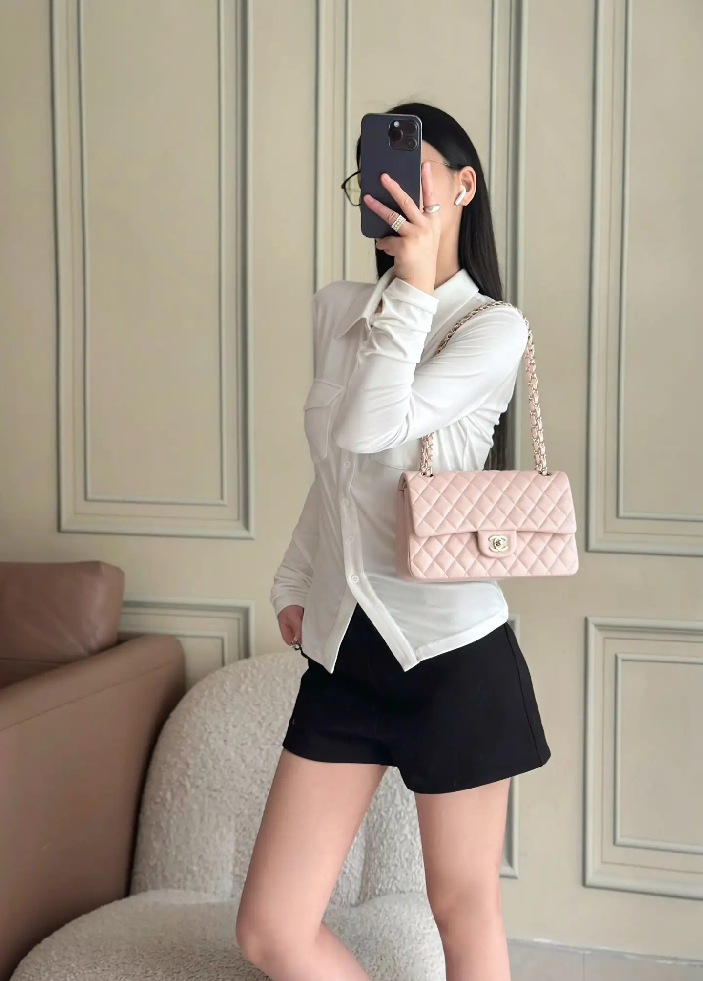 Chanel Classic Flap Bag Pink