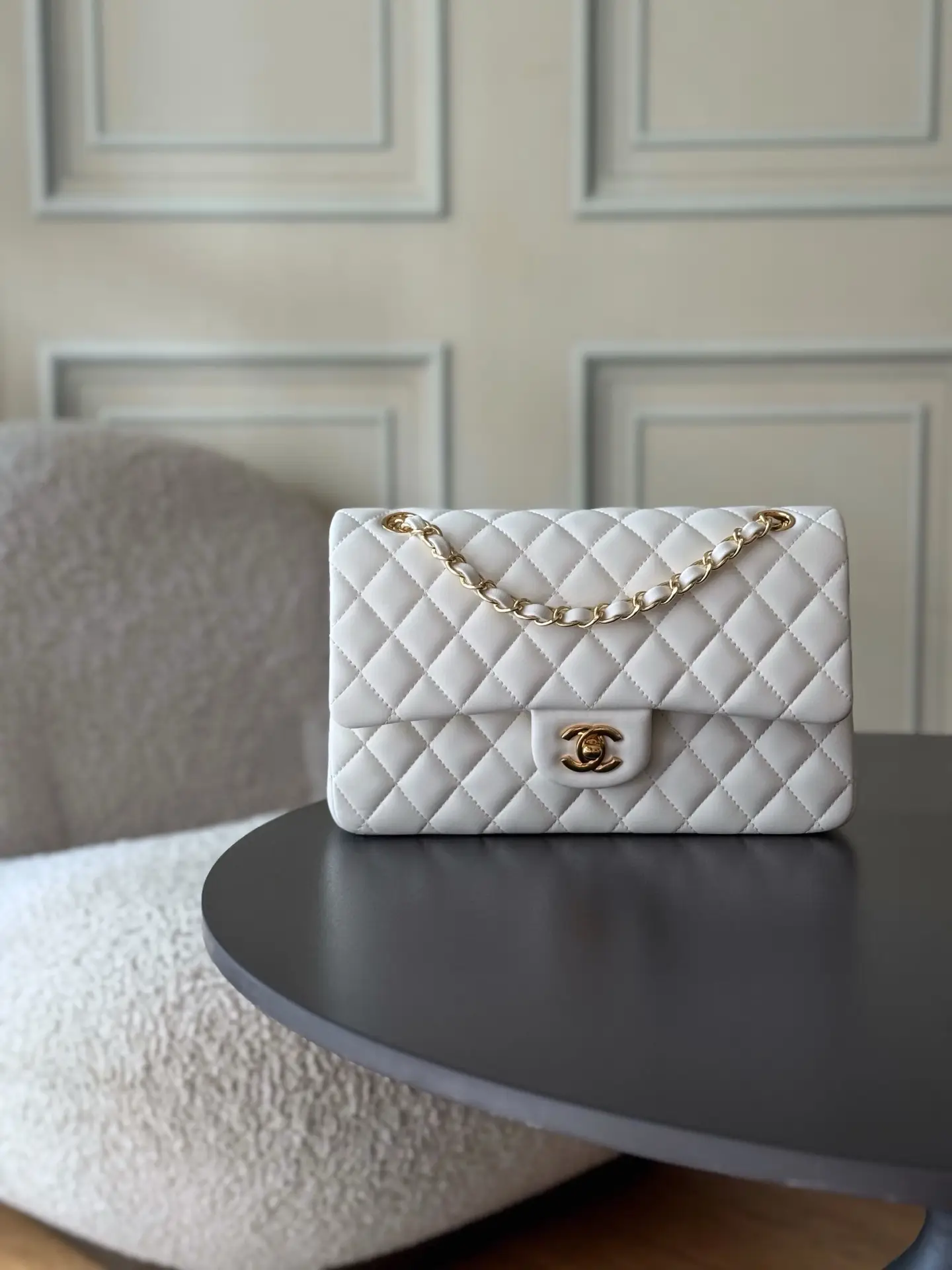 Chanel Classic Flap Bag White