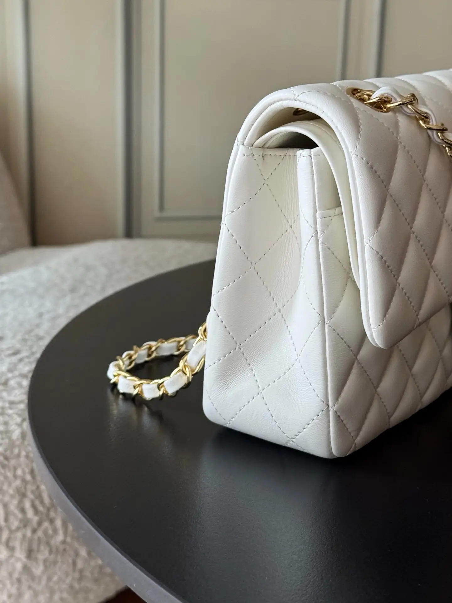 Chanel Classic Flap Bag White