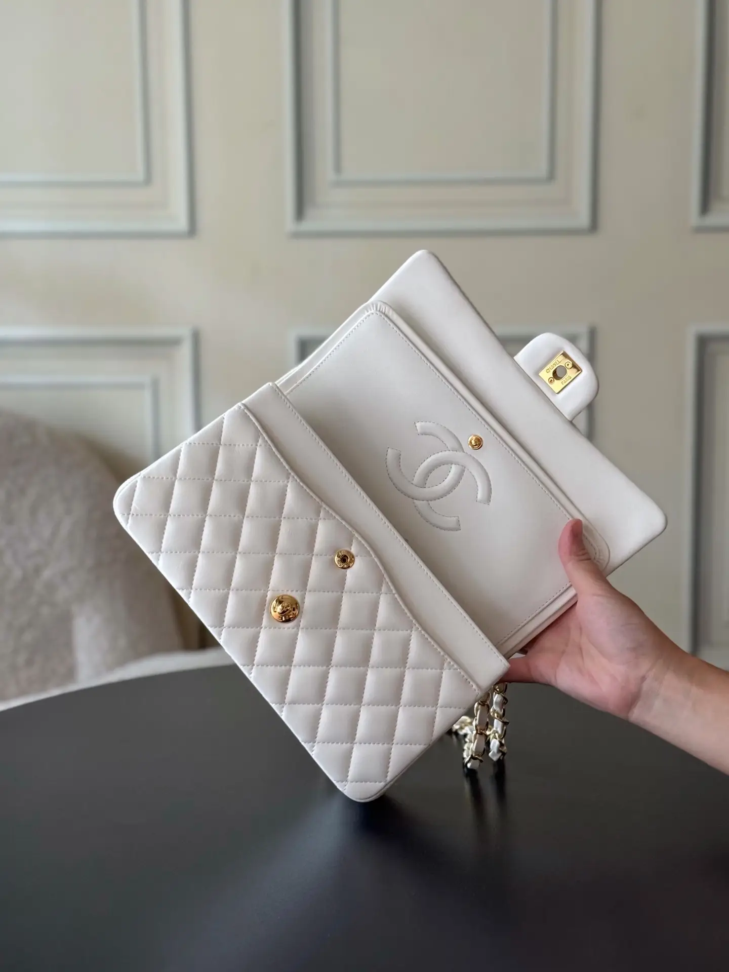 Chanel Classic Flap Bag White
