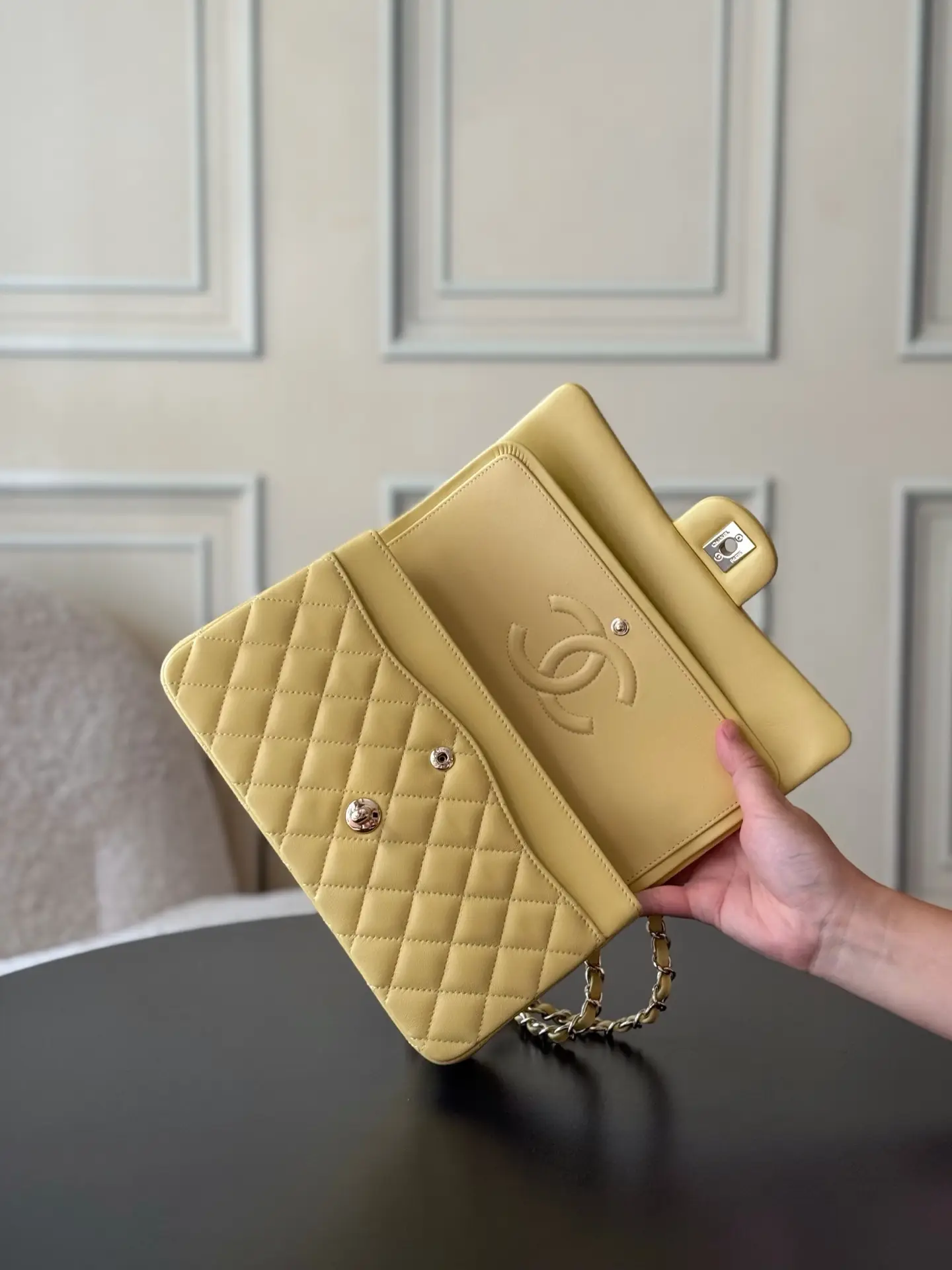 Chanel Classic Flap Bag Yellow
