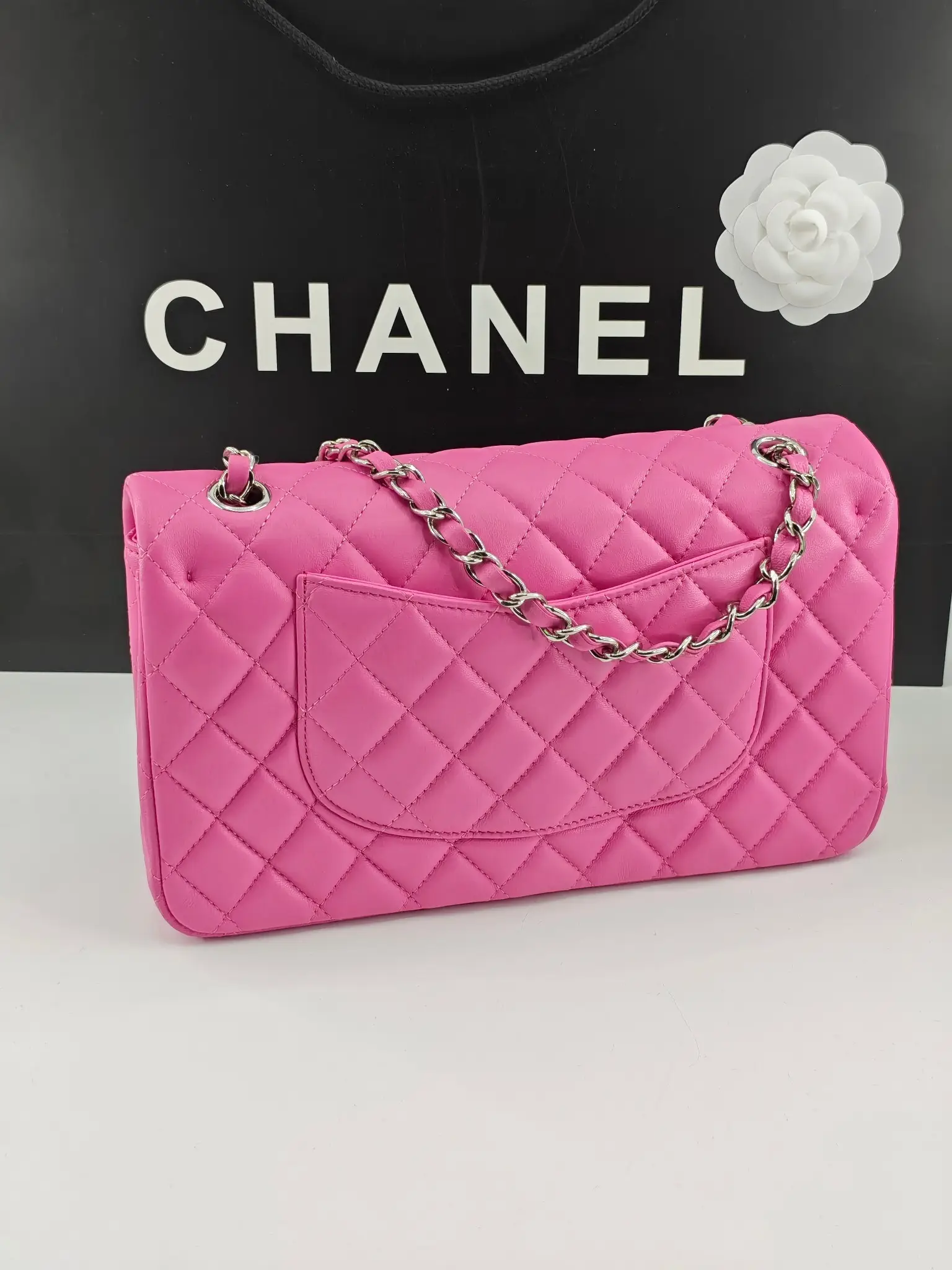 Chanel Classic Flap Shoulder Bag Pink