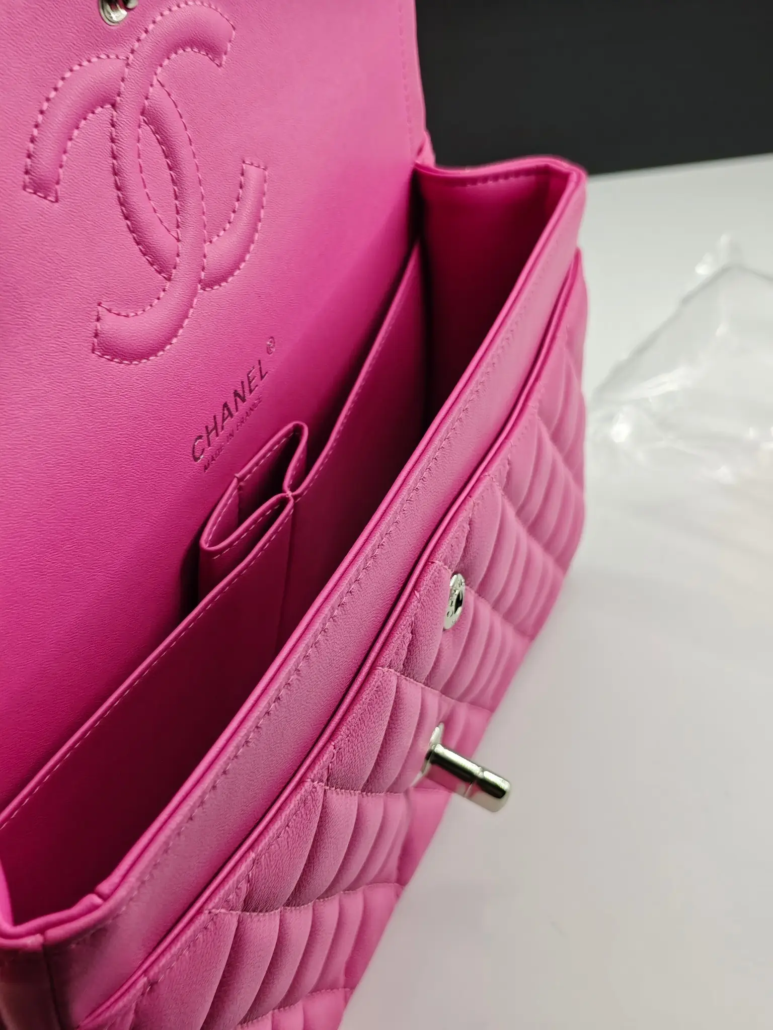 Chanel Classic Flap Shoulder Bag Pink