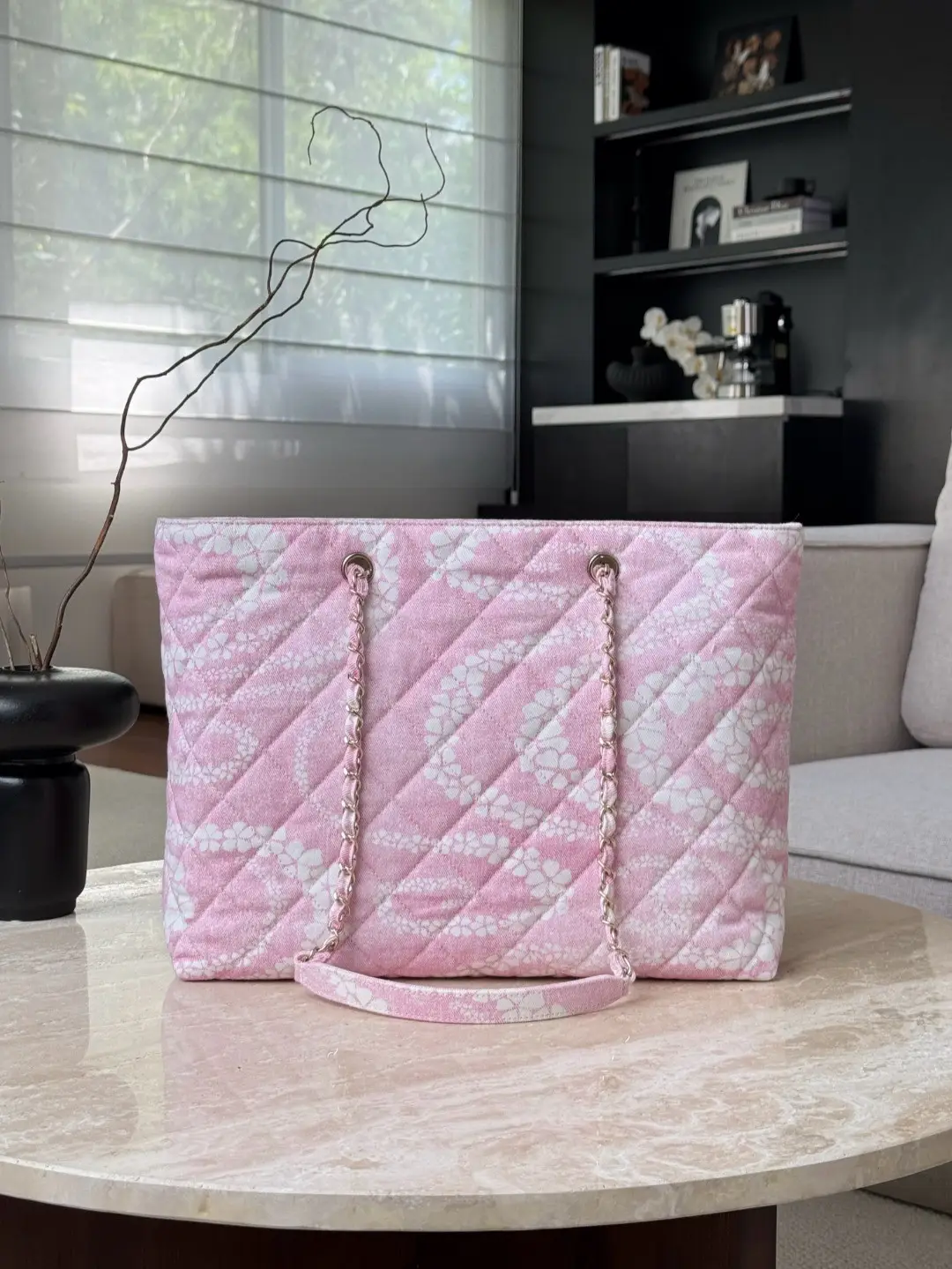 Chanel Coco Beach Tote bag light pink