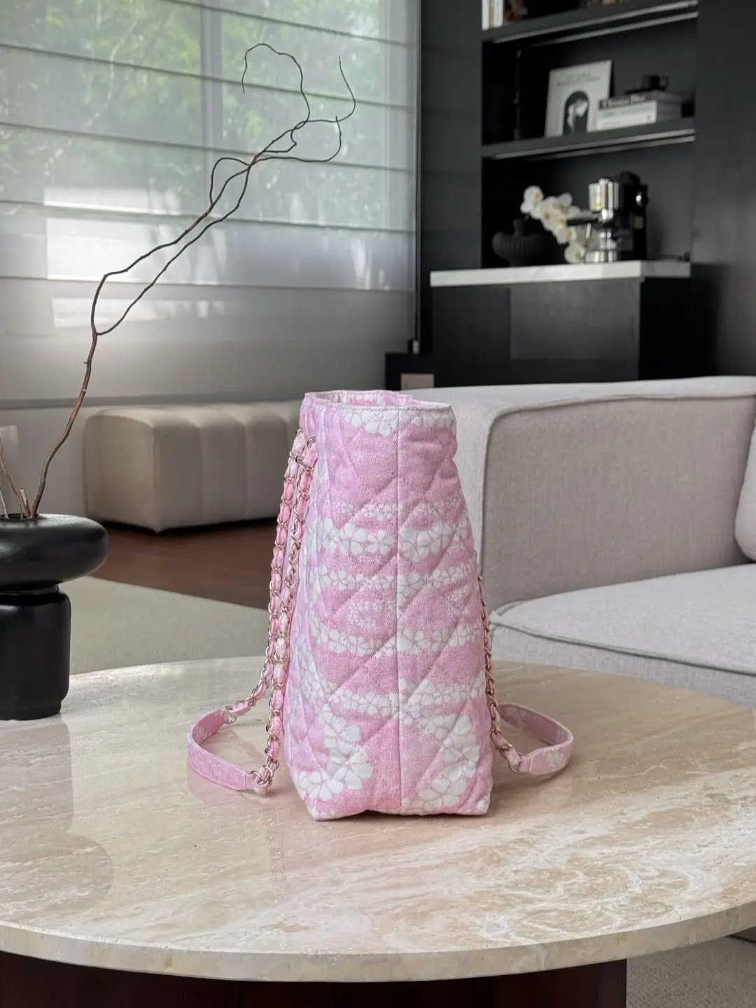 Chanel Coco Beach Tote bag light pink