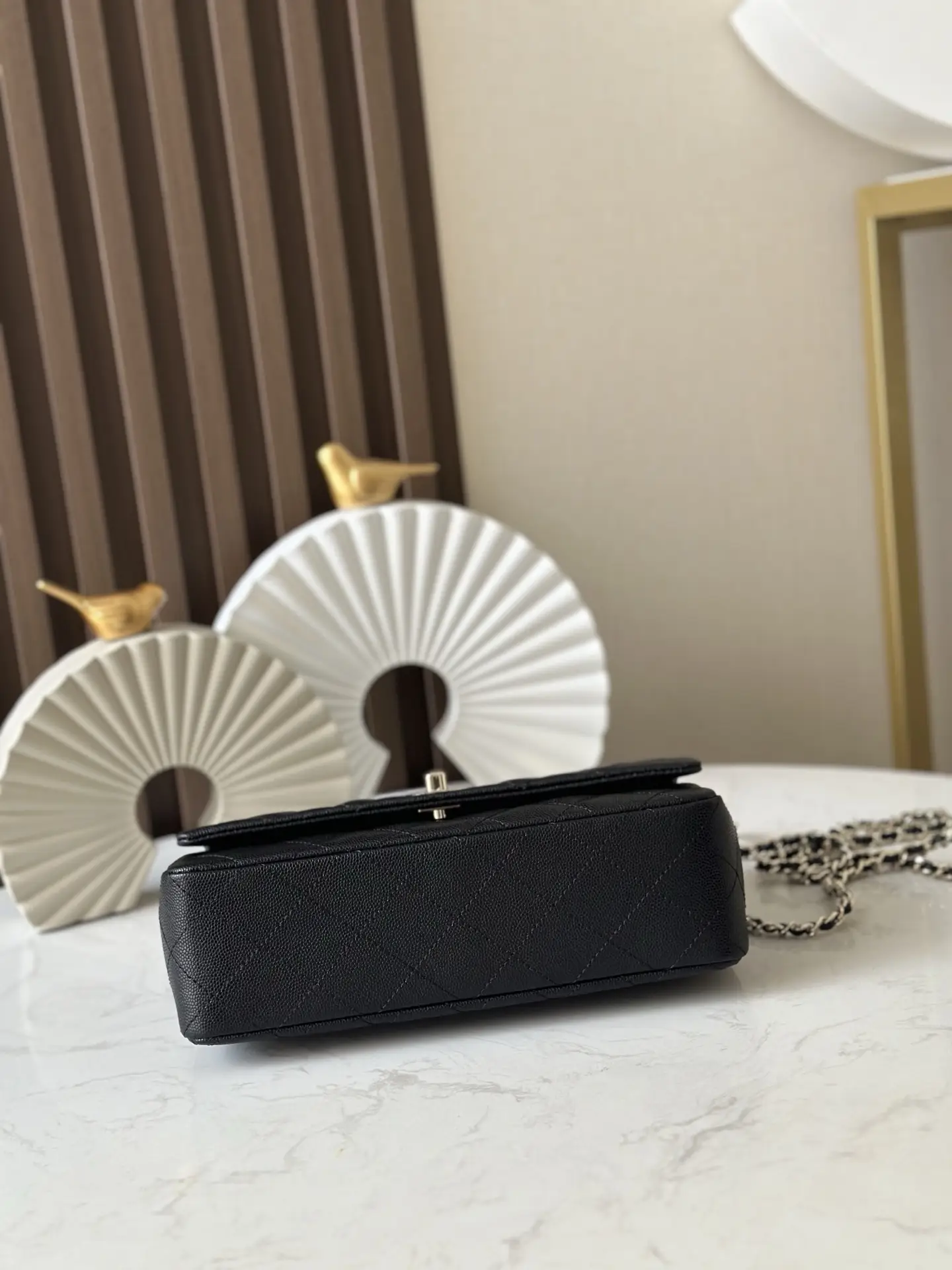 Chanel Coco Crush Handle Flap Bag Black