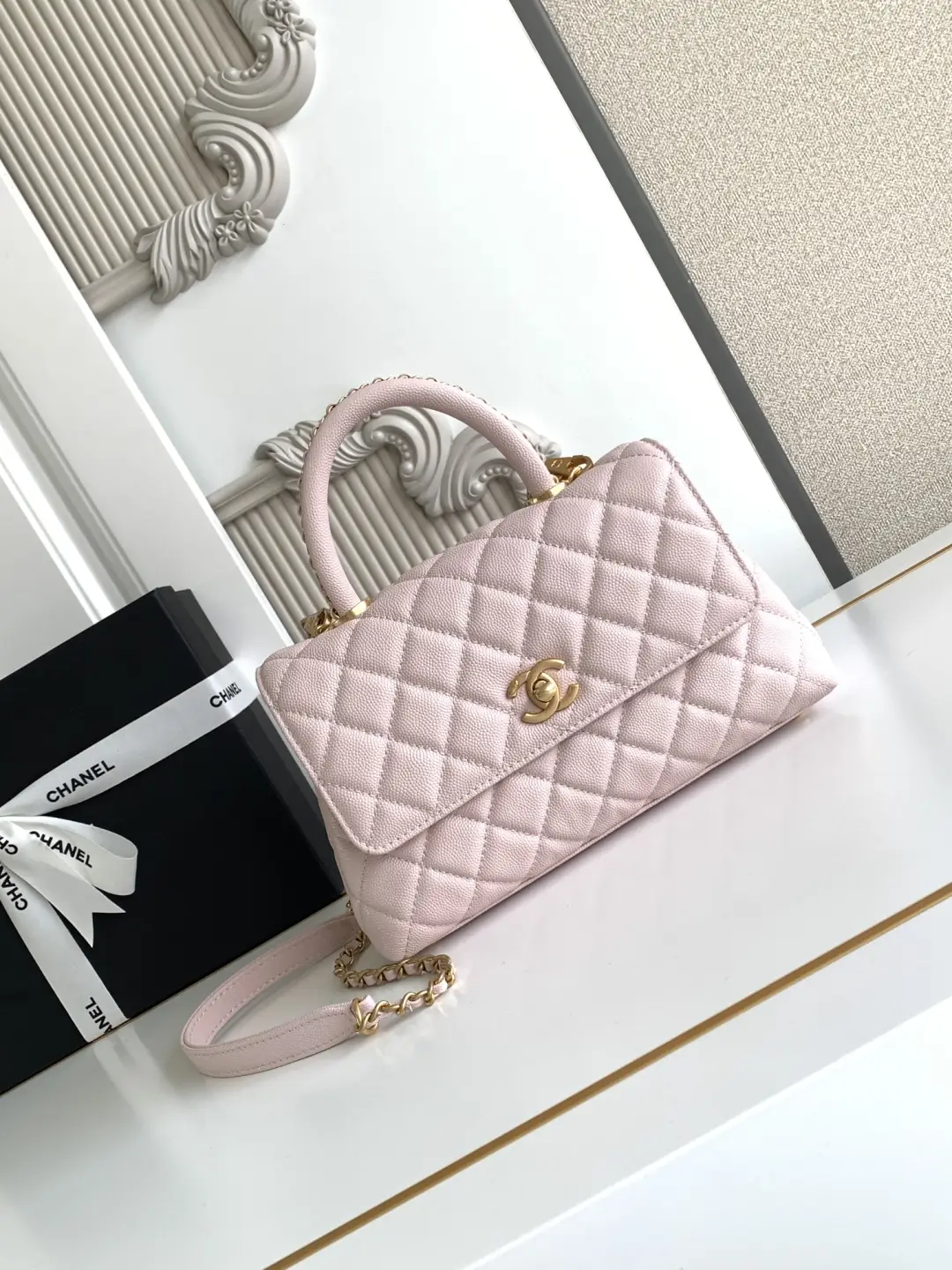 Chanel Coco Handle Bag AS92990 Pink
