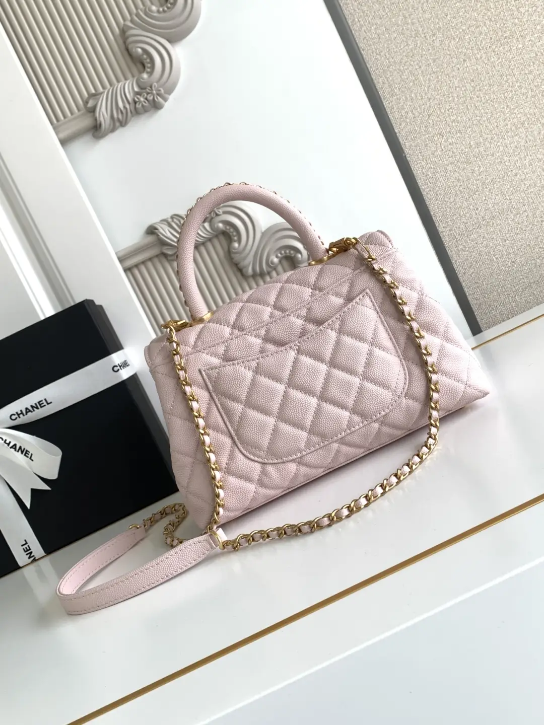 Chanel Coco Handle Bag AS92990 Pink