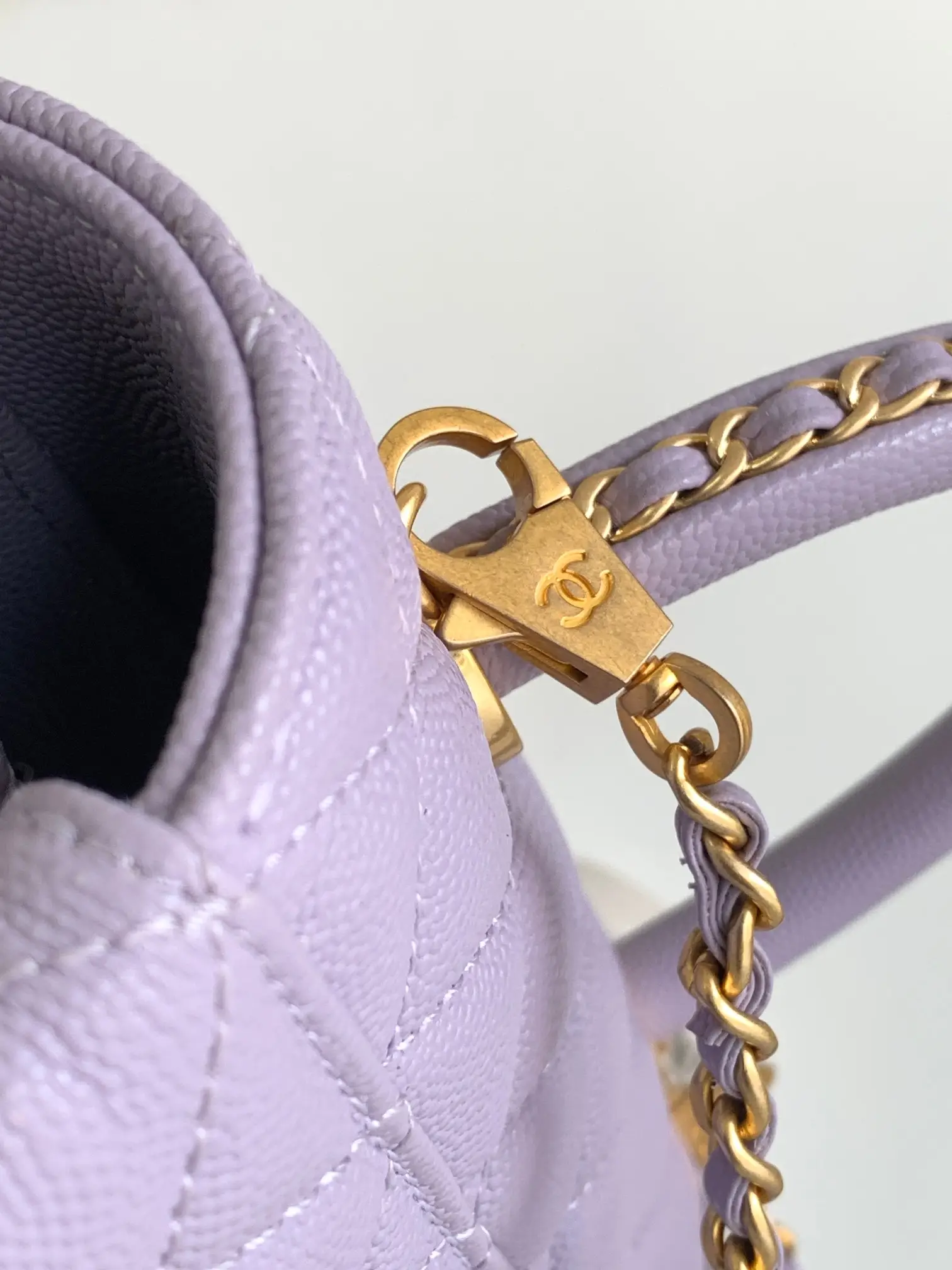 Chanel Coco Handle Bag AS92990 Purple