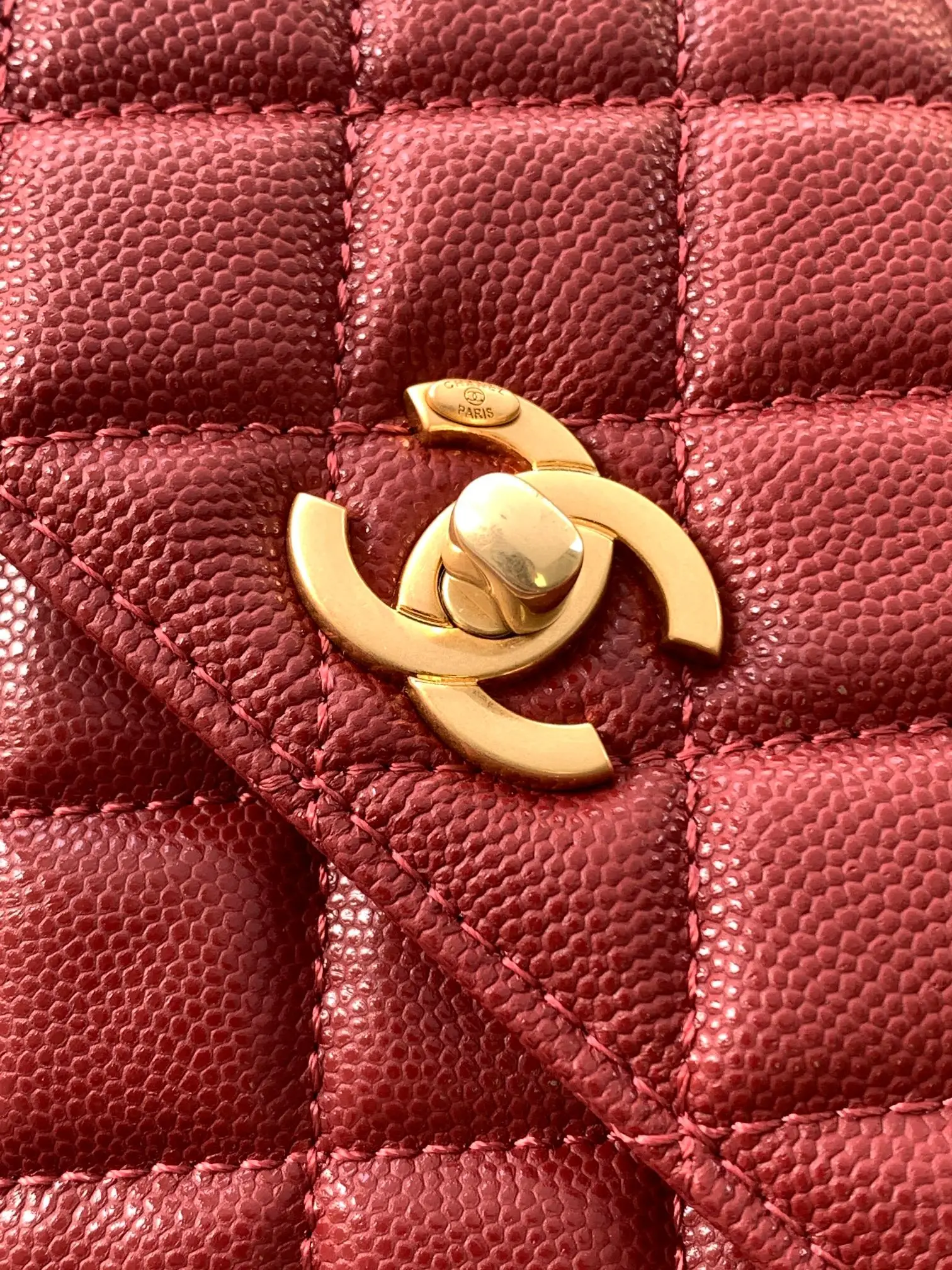 Chanel Coco Handle Bag AS92990 Red
