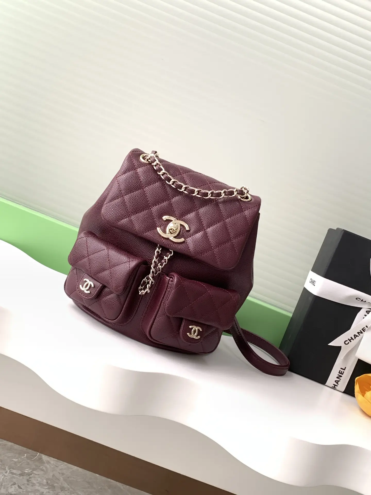 Chanel Duma Backpack Burgundy