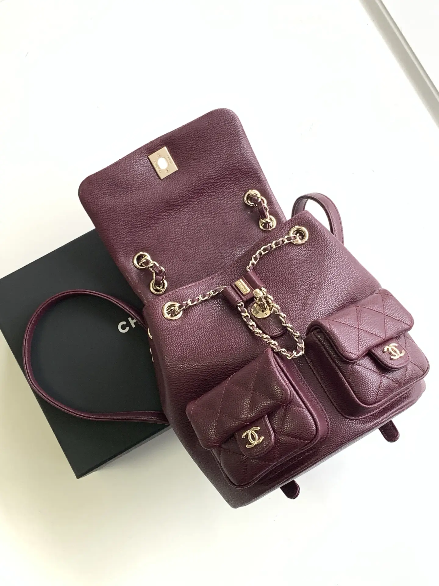 Chanel Duma Backpack Burgundy
