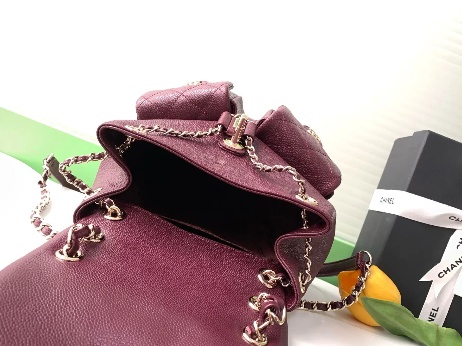 Chanel Duma Backpack Burgundy