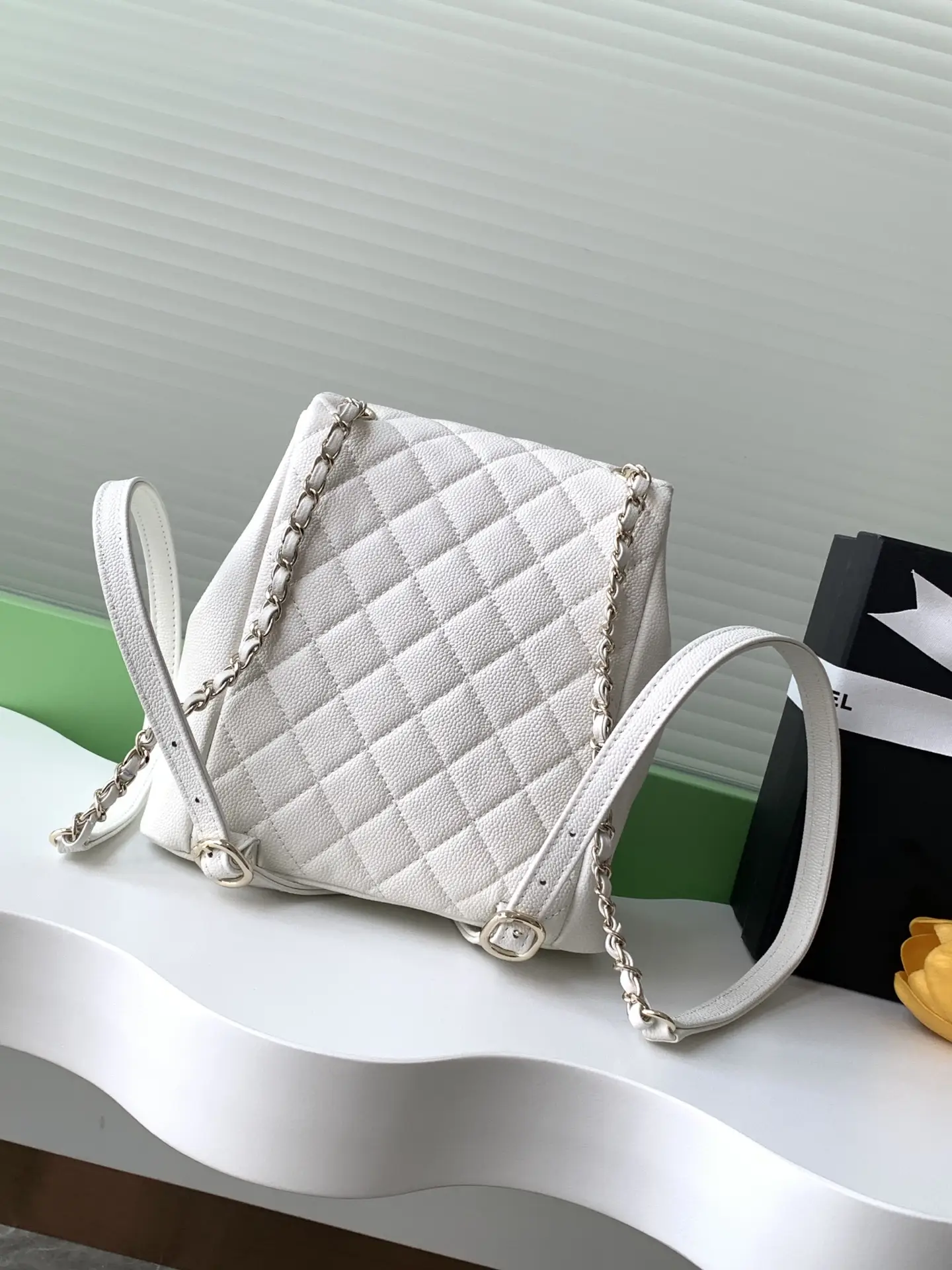 Chanel Duma Backpack White