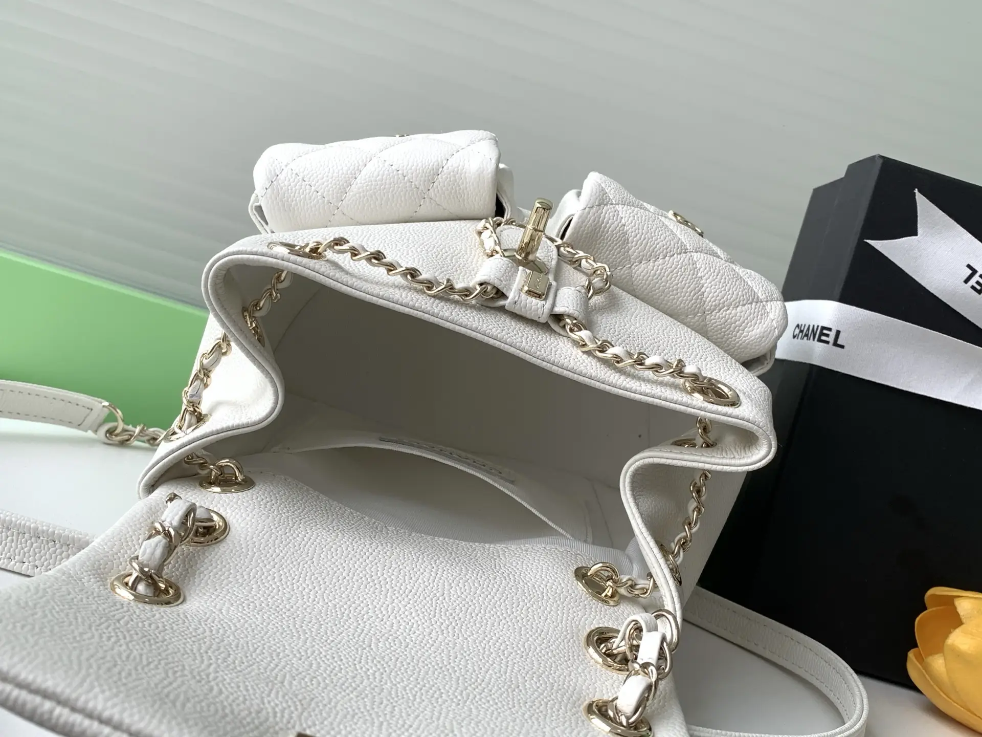 Chanel Duma Backpack White