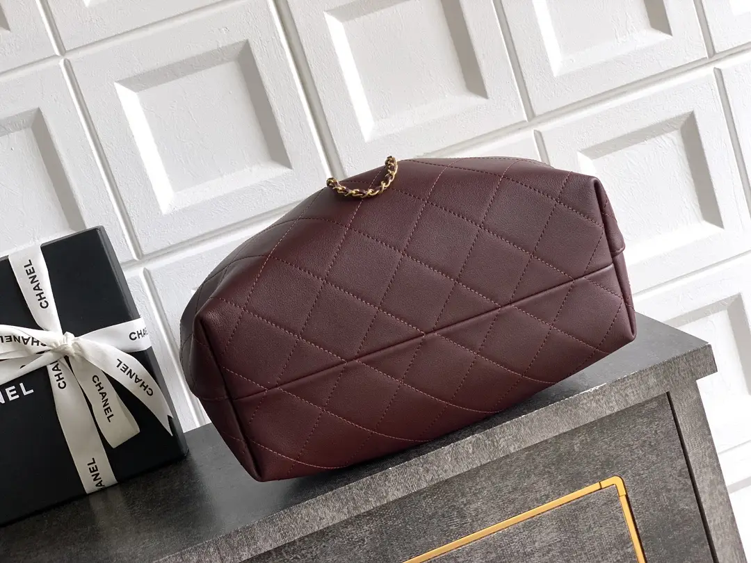 Chanel Hobo Bag Burgundy