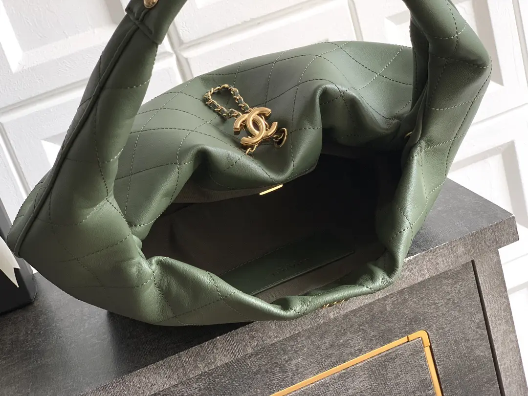 Chanel Hobo Bag Dark Green