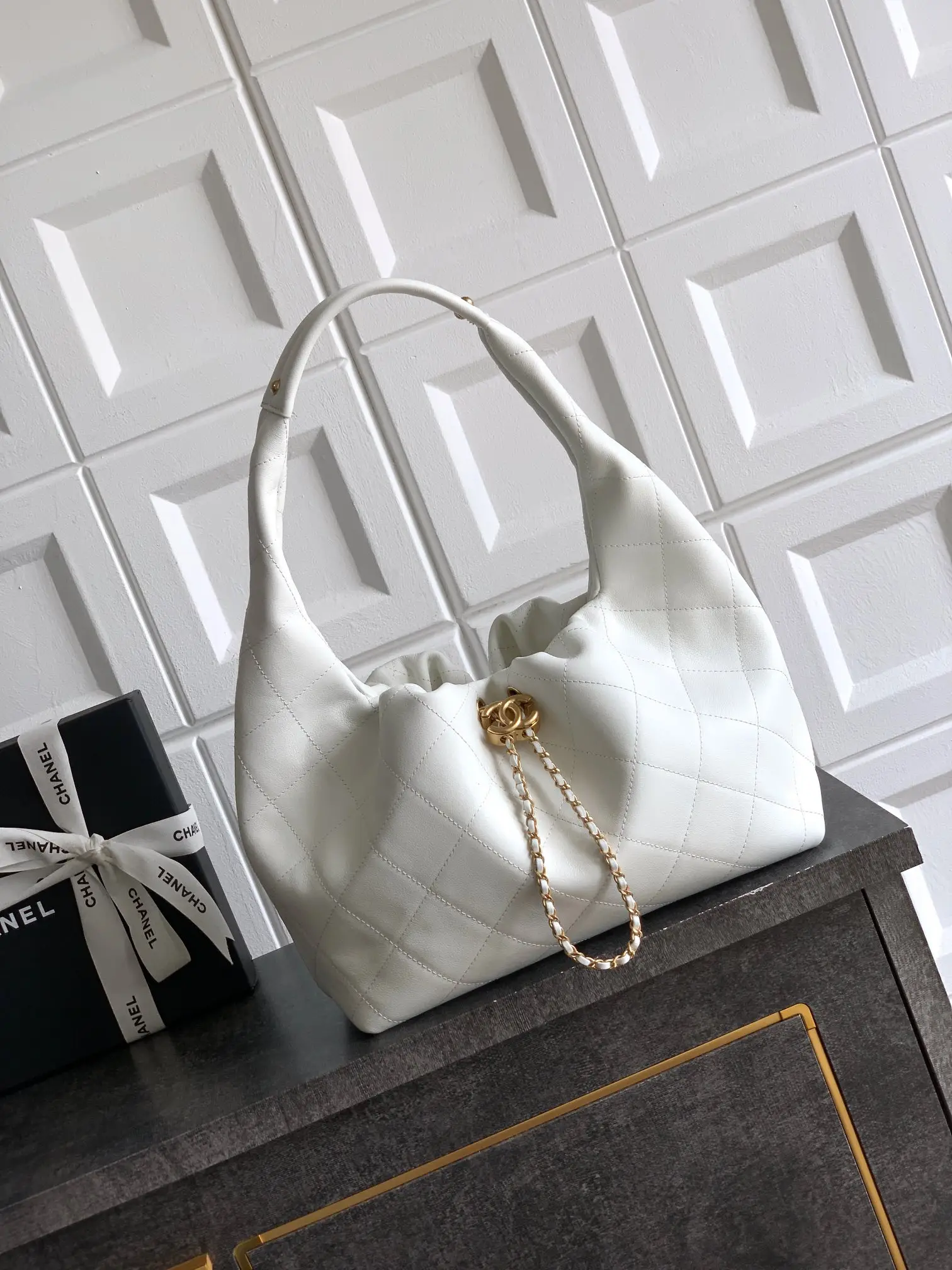 Chanel Hobo Bag White